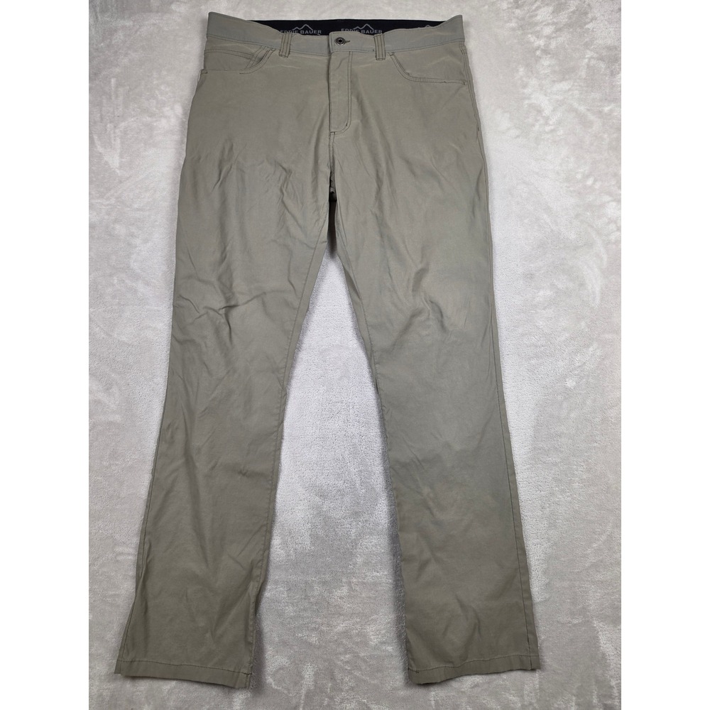 Eddie Bauer Pants Mens 36x34 Hiking Chino Nylon Spandex Stretch Outdoor